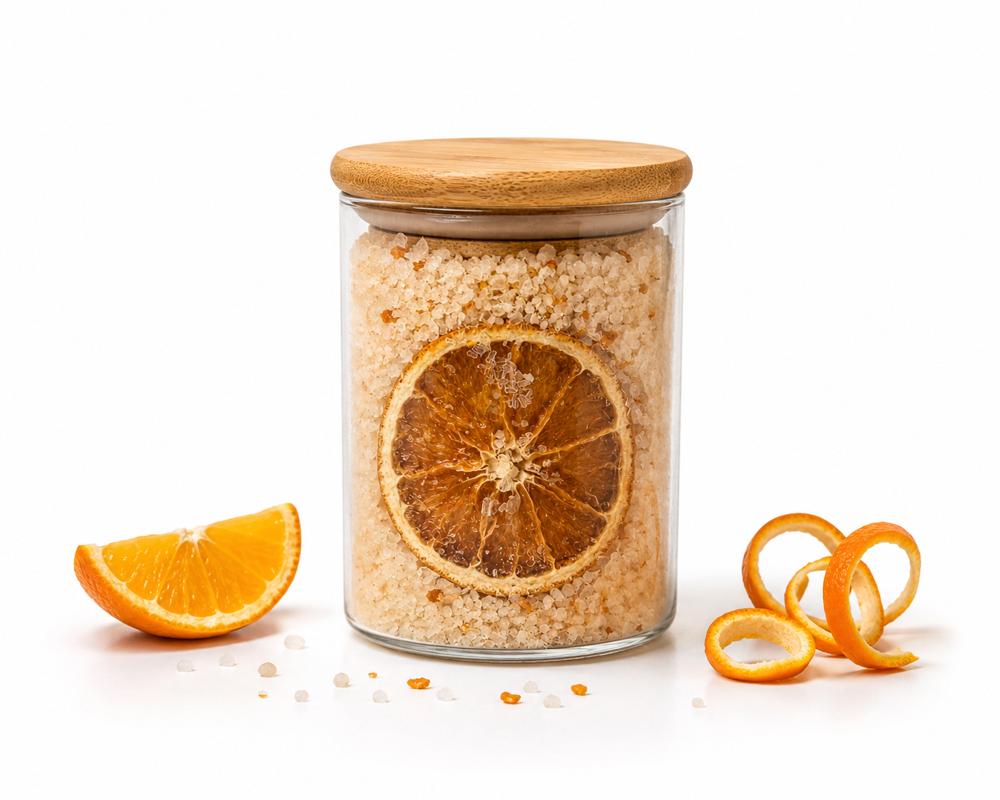 Sal de mar de naranja
